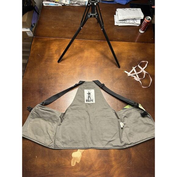 2018 Japan Bape Autumn/Winter Season Splinter Camo Military Vest Bag Olive Drab - Picture 13 of 16